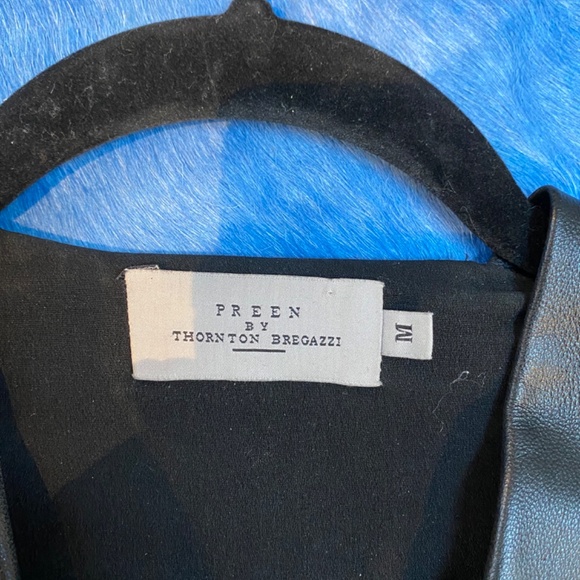 Leather midi dress Preen by Thornton bregazzi size M - Picture 2 of 3